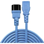 LINDY napájací predlžovací kábel [1x IEC C14 zástrčka 10 A - 1x IEC C13 zásuvka 10 A] 2.00 m modrá