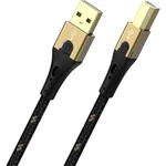 Oehlbach #####USB-Kabel USB 2.0 #####USB-A Stecker, #####USB-B Stecker 10.00 m čierna/zlatá