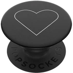 POPSOCKETS White Heart Black  stojan na mobil čierna