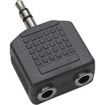 BKL Electronic 1102014 1102014 jack audio Y adaptér [1x jack zástrčka 3,5 mm - 2x jack zásuvka 3,5 mm] čierna