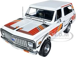 1972 Chevrolet K5 Blazer White with Graphics "Feathers Edition" Limited Edition to 852 pieces Worldwide 1/18 Diecast Model Car by ACME
