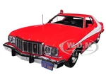 1976 Ford Gran Torino Red with White Stripes "Starsky and Hutch" (1975-1979) TV Series 1/24 Diecast Model Car by Greenlight