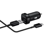 Autós töltő Fast Charging Samsung EP-LN930CB USB-C kábellel, Black