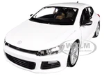 Volkswagen Scirocco R White 1/24 Diecast Model Car by Bburago