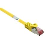 Renkforce RF-3432052 RJ45 sieťové káble, prepojovacie káble CAT 6 S/FTP 1.00 m žltá s ochranou, pozlátené kontakty, samo