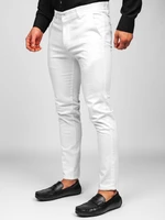 Pantaloni albi chinos Bolf 0018