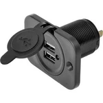 Dvojitá vestavná USB zásuvka 12/24 v, 21100 mA IWH Proudová zatížitelnost (max.)=2.0 A