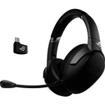 Asus ROG STRIX GO 2.4 herní headset bez kabelu, stereo přes uši, bezdrátový 2,4 GHz, jack 3,5 mm, černá