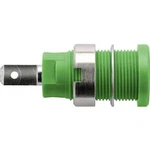 Bezpečnostní vestavná zásuvka 4 mm Schützinger DI SEB 6450 Ni / GN, zelená, 1 ks
