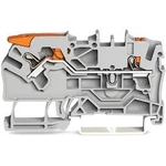 Průchodková svorka WAGO 2102-5201, pružinové připojení , 5.20 mm, šedá, 50 ks