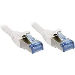 Síťový kabel RJ45 LINDY 47191, CAT 6A, S/FTP, 0.50 m, bílá