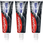 Colgate Advanced White Charcoal bělicí zubní pasta s aktivním uhlím 3x75 ml