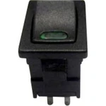Kolébkový spínač s aretací TRU COMPONENTS TC-R13-66L-02 GN, 250 V/AC, 6 A, 1x vyp/zap, N/A, 1 ks