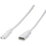 Napájecí prodlužovací kabel LogiLink CP132, [1x IEC C8 zástrčka - 1x IEC C7 zásuvka], 2.00 m, bílá