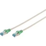 RJ45 (křížený) síťový kabel CAT 5e F/UTP 1.00 m šedá kroucené páry Digitus