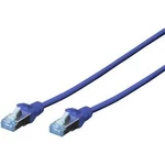 Síťový kabel RJ45 Digitus DK-1532-010/B, CAT 5e, SF/UTP, 1.00 m, modrá