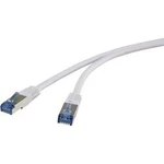 Síťový kabel RJ45 Renkforce RF-4534800, CAT 6A, S/FTP, 1.00 m, šedá