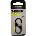 NITE Ize Dvojitý karabiner s-Biner SideLock vel. 2, černá NI-LSB2-01-R3 SideLock S-Biner 2