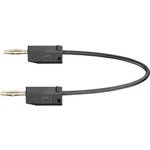 Stäubli LK205 měřicí kabel [lamelová zástrčka 2 mm - lamelová zástrčka 2 mm] černá, 7.50 cm