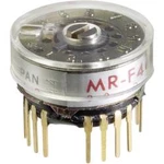 Otočný přepínač do DPS NKK Switches MRF206, 2x 2 - 16 poloh, 1x 30 °, 125 V/AC, 0,25 A