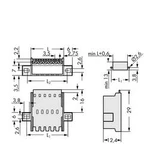 Vestavná pinová lišta (standardní) WAGO 2091-1634/024-000, 29.00 mm, pólů 4, rozteč 3.50 mm, 100 ks