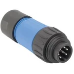 Kabelový konektor 6+PE Amphenol C016 30H006 110 10, 250 V/10 A, černá/modrá