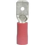 Faston konektor Vogt Verbindungstechnik 3910S-1, šířka 6.3 mm částečná izolace, červená, 1 ks