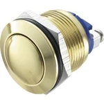 Tlačítko antivandal TRU COMPONENTS GQ 19B-G, 48 V/DC, 2 A, mosaz, 1 ks