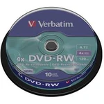 DVD-RW 4.7 GB Verbatim 43552, přepisovatelné, 10 ks, vřeteno