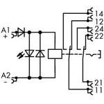 Reléový modul WAGO 789-1346, 24 V/DC, 8 A, 2 přepínací kontakty
