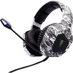 Berserker Gaming ARMY THOR herní headset na kabel, stereo přes uši, jack 3,5 mm, s USB, černá, bílá