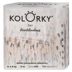 KOLORKY DAY Jednorázové EKO plenky déšť & duhy M (5-8 kg) 21 kusů