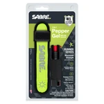 Súprava pre bežcov 2 v 1 Sabre Red® - obranný sprej + LED páska na ruku – Žltá (Farba: Žltá)