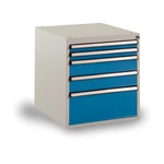 Manuflex SP1022.7035 Zásuvková skrinka PROTEC stacionárna 500x580x560, 5 zásuviek RAL7035 svetlo šedá (š x v x h) 500 x