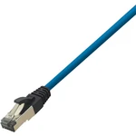 LogiLink CQ8036S RJ45 sieťové káble, prepojovacie káble CAT 8.1 S/FTP 1.00 m modrá bez halogénov 1 ks