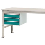 Manuflex ZB4613.5021  Spodná konštrukcia domu, stacionárne, využiteľná výška 300 mm s 3 zásuvkami. Pre hĺbku stola 1000