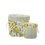 Sada 2 ks dekoratívnych košov Really Nice Things Lemons And Stripes