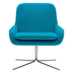 Tyrkysovomodré otočné kreslo Softline Coco Swivel