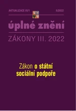 Aktualizace III/1 Zákon o státní sociální podpoře