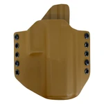 OWB CZ P-10 F - vnější pistolové pouzdro s polovičním SweatGuardem RH Holsters® – Coyote (Barva: Coyote, Typ uchycení: Kovový průvlek)