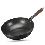 32cm Handmade Iron Non Stick Frying Pan Frypan Pot Kitchen Wok Skillet Cookware
