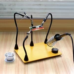 NEWACALOX Strong Magnetic Flexible Arm Third Helping Hand PCB Circuit Board Fixture Stand Soldering Iron Holder Welding