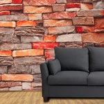 3D Simulation Brick Wall Paper Self-Adhesive Brick Stone Wallpaper Fashion Restaurant Hotel Store Decoration Water Wall