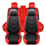 1/5 Pcs Seats Universal Car Seat Cover 3D Full Set PU Leather Front Rear Protector