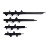 Drillpro 7.6x25/30/45/60cm Garden Auger Small Earth Planter Drill Bit Post Hole Digger Earth Planting Auger Drill Bit fo