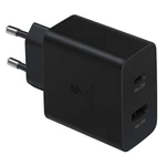 Nabíjačka do siete Samsung EP-TA220, 1xUSB, 1x USB-C PD, 35W (EP-TA220NBEGEU) čierna sieťová nabíjačka • výkon až 35 W • výstupný prúd až 3 A • port U