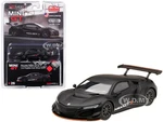 Acura NSX GT3 Matt Black "Los Angeles Auto Show 2017" Limited Edition to 3600 pieces Worldwide 1/64 Diecast Model Car by True Scale Miniatures