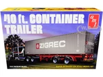 Skill 3 Model Kit 40 Container Trailer 1/24 Scale Model by AMT