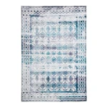 Svetlomodrý koberec Floorita Kilim Ivory Aqua, 80 × 150 cm