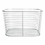 Úložný košík striebornej farby iDesign Vienna, 23,8 × 18,6 cm